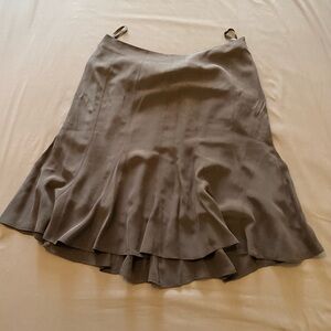 GAP Elegant Brown Flared Midi Skirt